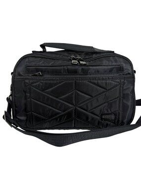NWOT Lug Scoop Quilted Crossbody Bag With Adjustable Strap Black